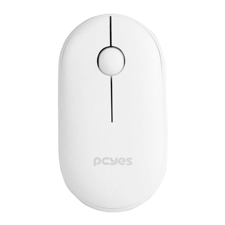 Mouse Pcyes College, Wireless, 1600DPI, Branco, PMCWMDSCW