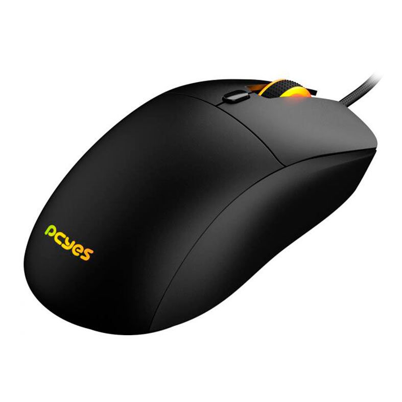 Mouse Gamer Pcyes Basaran Black Vulcan, RGB, 12400DPI, 6 Botoes, PMGBRBV