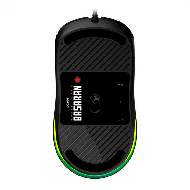 Mouse Gamer Pcyes Basaran Black Vulcan, RGB, 12400DPI, 6 Botoes, PMGBRBV