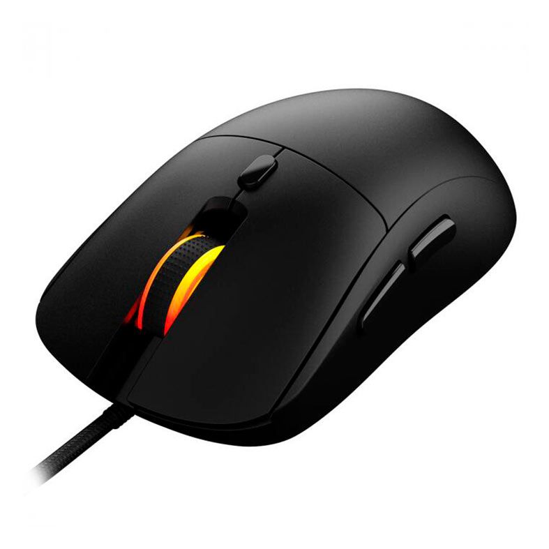 Mouse Gamer Pcyes Basaran Black Vulcan, RGB, 12400DPI, 6 Botoes, PMGBRBV