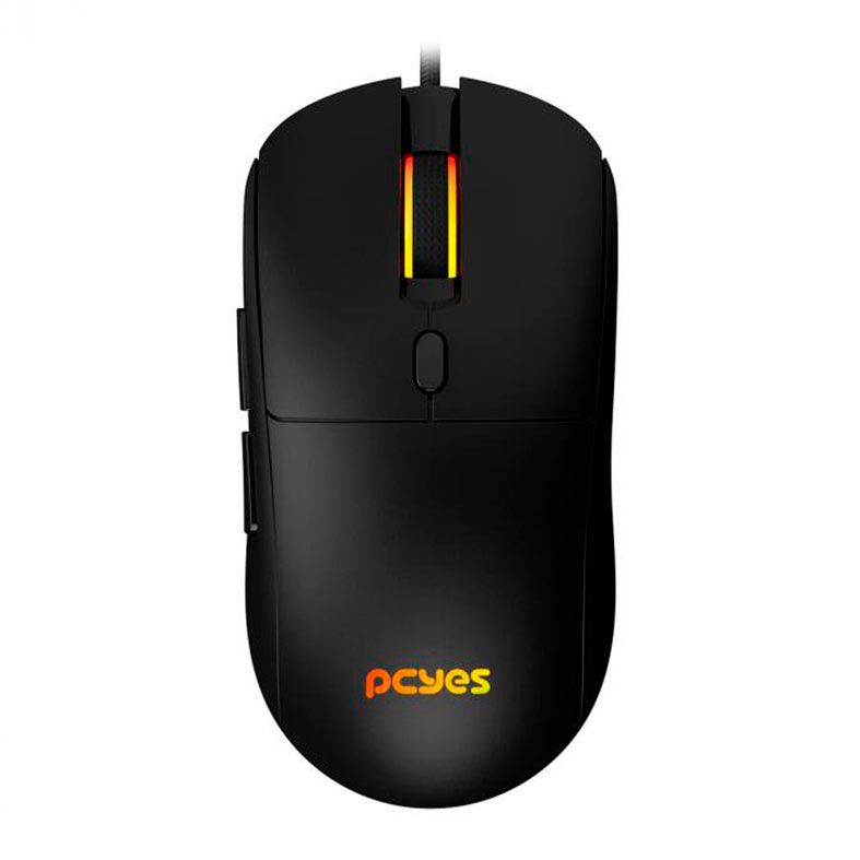 Mouse Gamer Pcyes Basaran Black Vulcan, RGB, 12400DPI, 6 Botoes, PMGBRBV