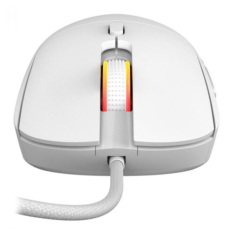 Mouse Gamer Pcyes Basaran White Ghost, RGB, 12400DPI, 6 Botoes, PMGBRWG