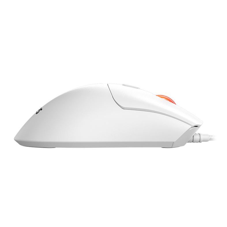 Mouse Gamer PCYES Hydrus White Ghost, RGB, 12400 DPI, 6 Botoes, Branco, PMGHWG