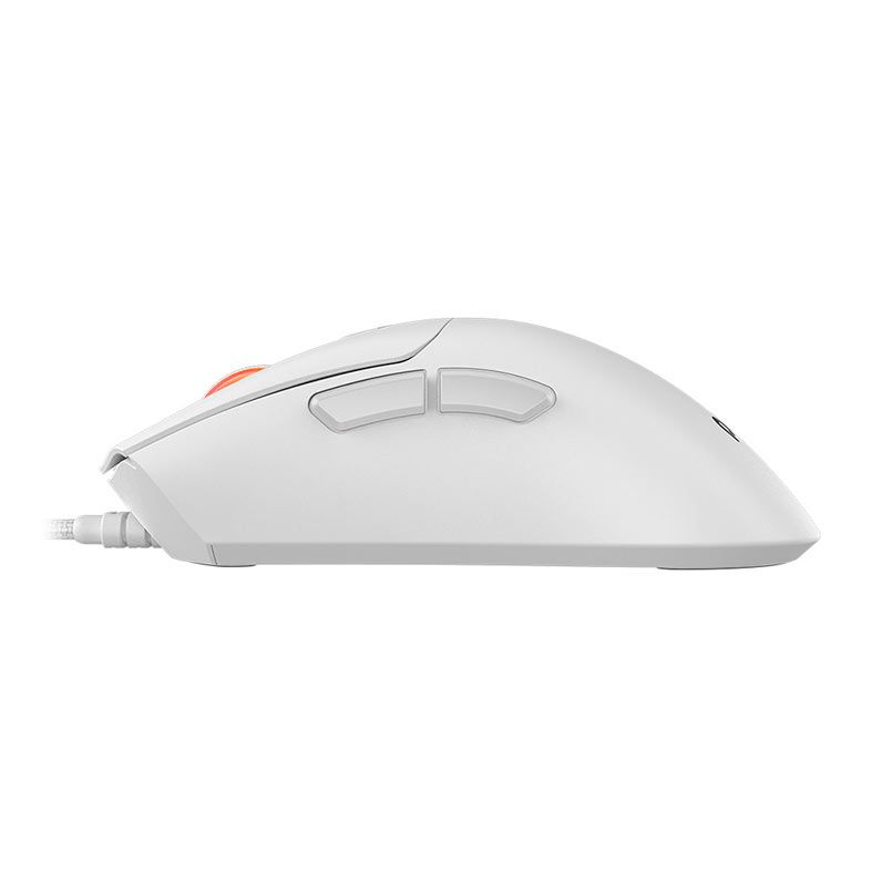 Mouse Gamer PCYES Hydrus White Ghost, RGB, 12400 DPI, 6 Botoes, Branco, PMGHWG