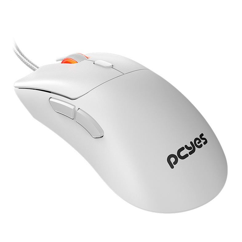 Mouse Gamer PCYES Hydrus White Ghost, RGB, 12400 DPI, 6 Botoes, Branco, PMGHWG