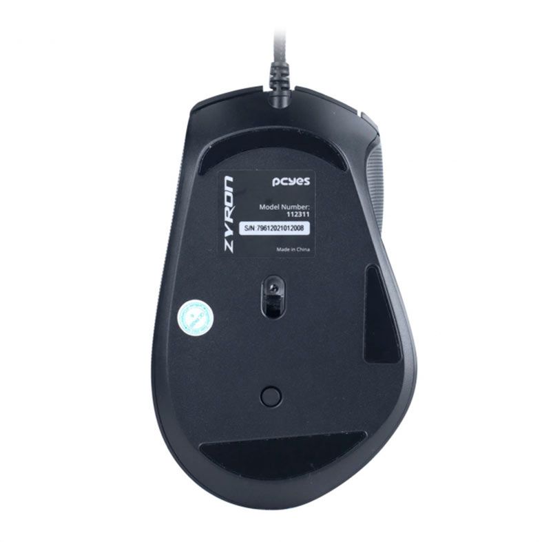 Mouse Gamer Pcyes Zyron, RGB, 7 Botoes, 12800DPI, Preto, PMGZRGB