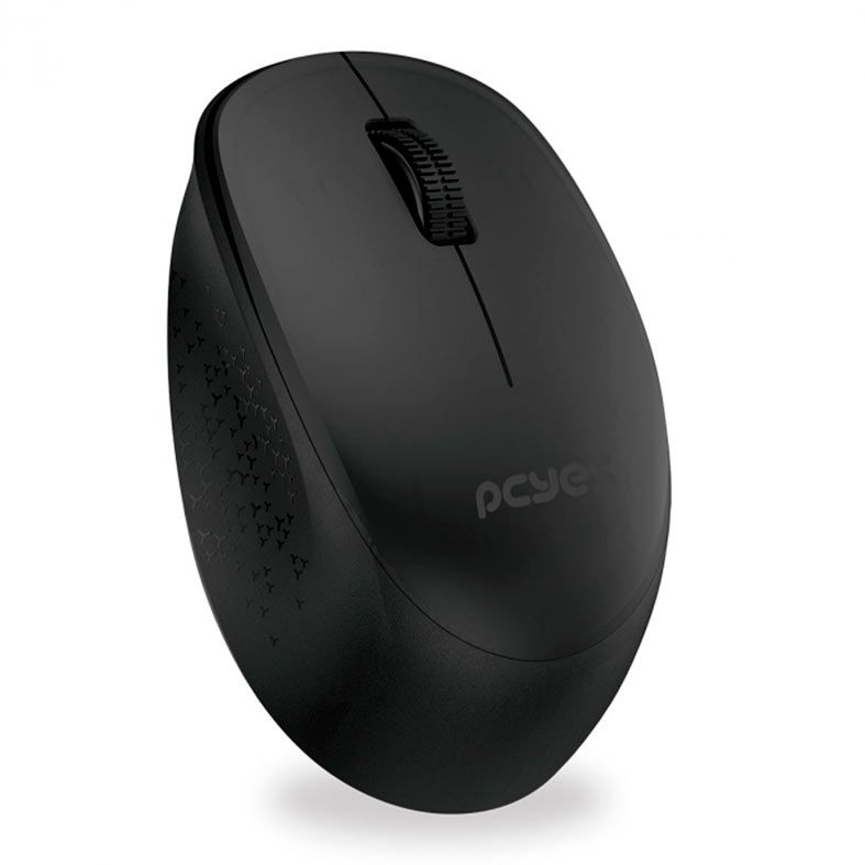 Mouse Pcyes Mover, Wireless, 1600DPI, Preto, PMMWSCB
