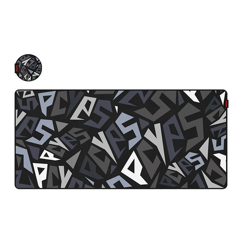 Mousepad Gamer PCYes Signature Extended Black Vulcan, Extra Grande, 900x420x3mm, Preto, PMS90X42BV