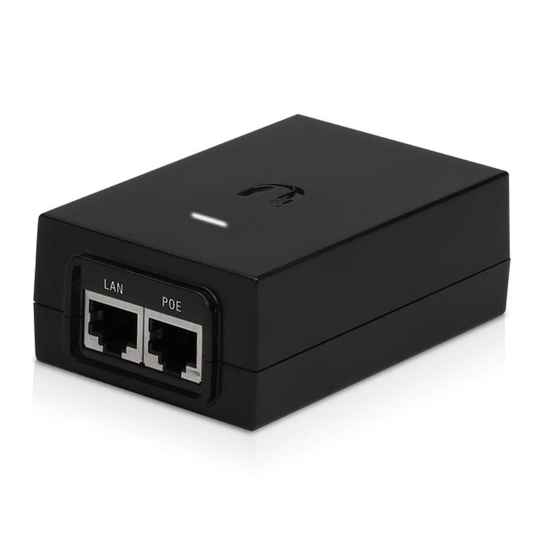 Fonte Injetor Poe Ubiquiti, 48V/24W, RJ45, Preto, POE-48-24W-G
