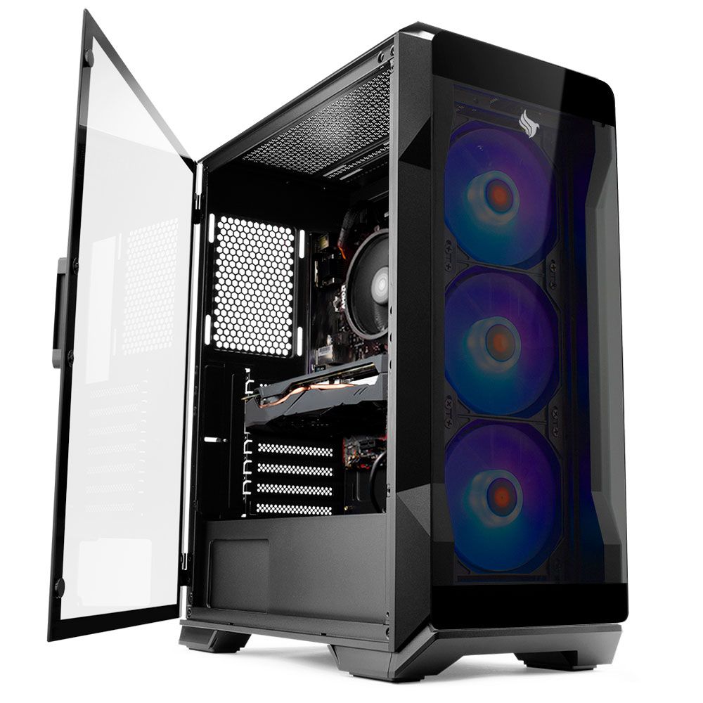 Computador Pichau WorkStation WS141, AMD Ryzen 5 5600X, GeForce RTX 3070 8GB, 16GB DDR4, HD 2TB + SSD 240GB 