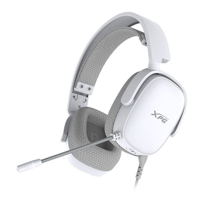 Headset Gamer XPG Precog S, Drivers 50mm, 3.5mm, Cabo 2.1M, Branco, PRECOGS-WHCWW