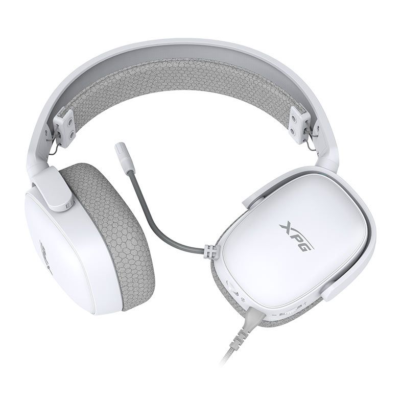 Headset Gamer XPG Precog S, Drivers 50mm, 3.5mm, Cabo 2.1M, Branco, PRECOGS-WHCWW