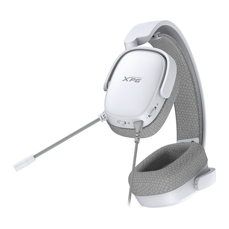 Headset Gamer XPG Precog S, Drivers 50mm, 3.5mm, Cabo 2.1M, Branco, PRECOGS-WHCWW