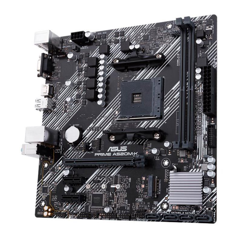 Placa Mae Asus PRIME A520M-K DDR4 Socket AM4 Chipset AMD A520, PRIME-A520M-K