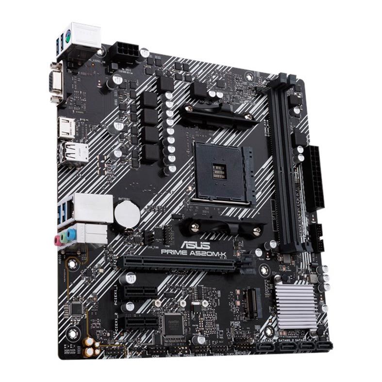 Placa Mae Asus PRIME A520M-K DDR4 Socket AM4 Chipset AMD A520, PRIME-A520M-K