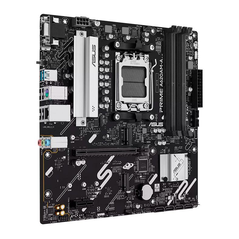 Placa Mae Asus Prime A620AM-A, DDR5, Socket AMD AM5, M-ATX, Chipset AMD A620, PRIME-A620AM-A
