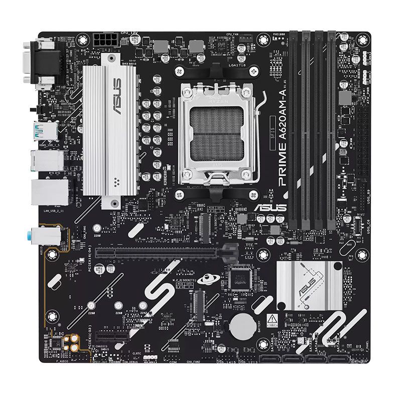 Placa Mae Asus Prime A620AM-A, DDR5, Socket AMD AM5, M-ATX, Chipset AMD A620, PRIME-A620AM-A