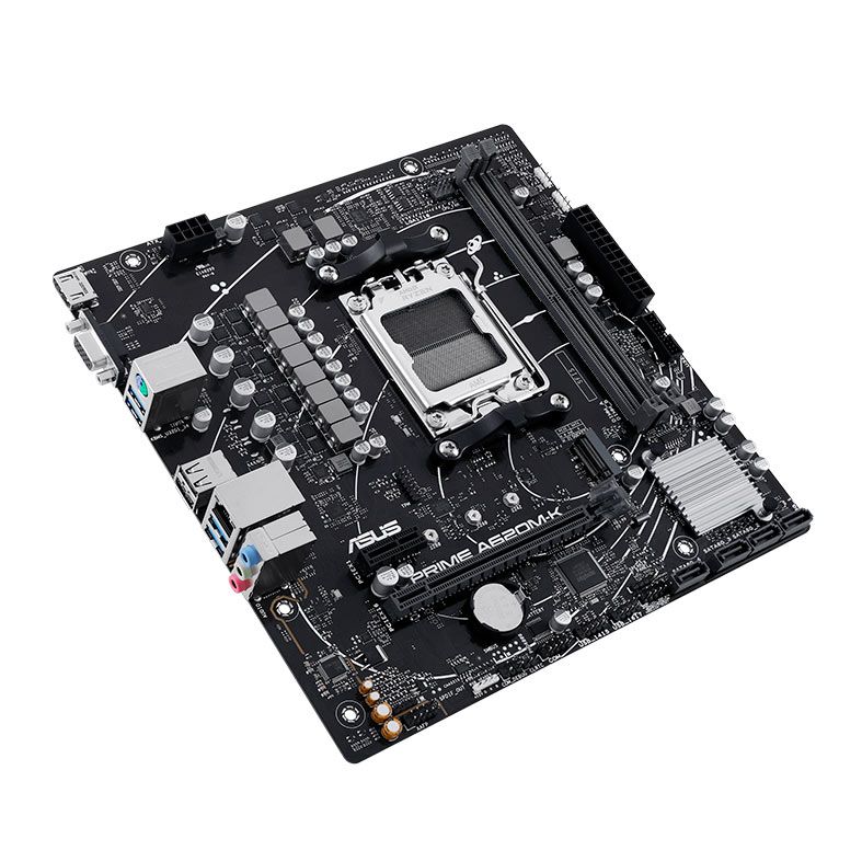 Placa Mae Asus PRIME A620M-K, DDR5, Socket AMD AM5, M-ATX, Chipset AMD A620, PRIME-A620M-K