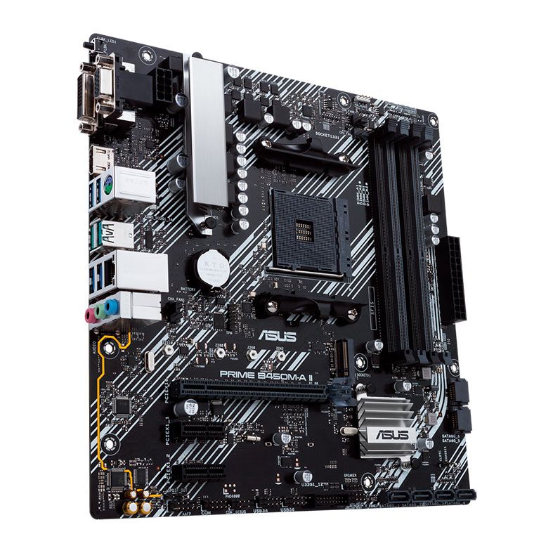 Placa Mae Asus Prime B450M-A II, DDR4, Socket AMD AM4, M-ATX, Chipset AMD B450, PRIME-B450M-A-II