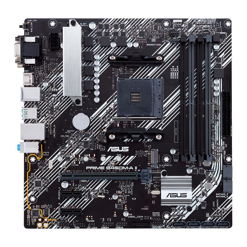 Placa Mae Asus Prime B450M-A II, DDR4, Socket AMD AM4, M-ATX, Chipset AMD B450, PRIME-B450M-A-II