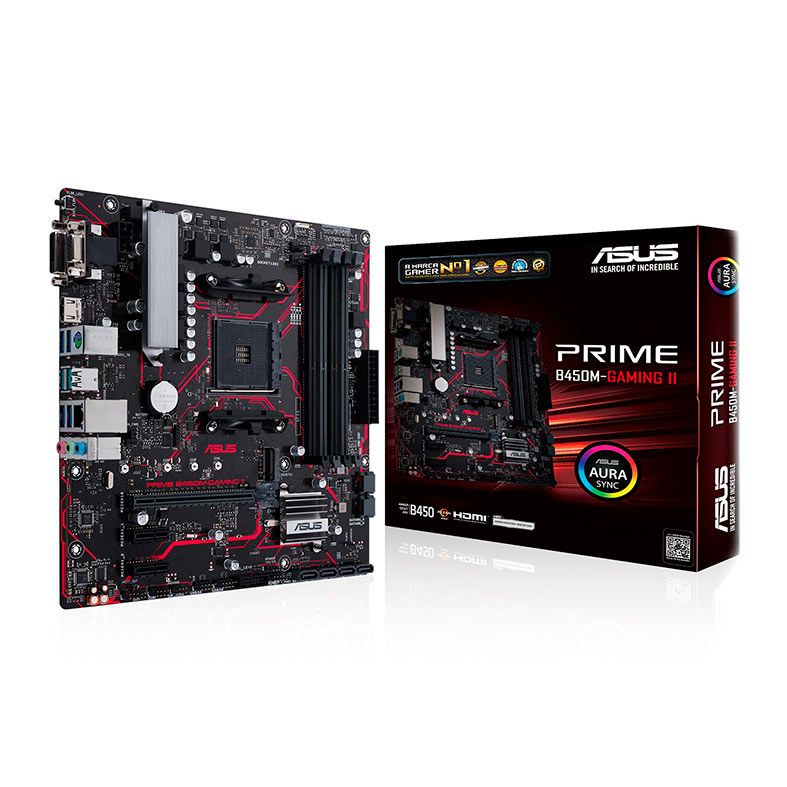 Placa Mae Asus Prime B450M-GAMING II, DDR4, Socket AM4, M-ATX, Chipset AMD B450, PRIME B450M-GAMING II