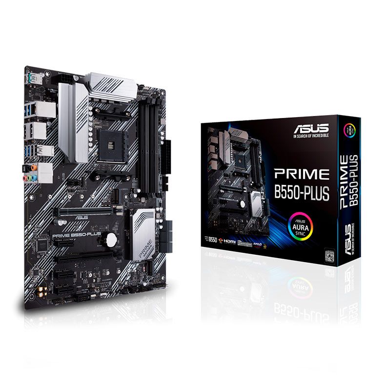 Placa Mae Asus PRIME B550-PLUS, DDR4, Socket AMD AM4, ATX, Chipset AMD B550, PRIME-B550-PLUS