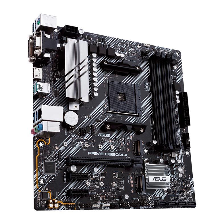 Placa Mae Asus Prime B550M-A DDR4 Socket AM4 Chipset AMD B550