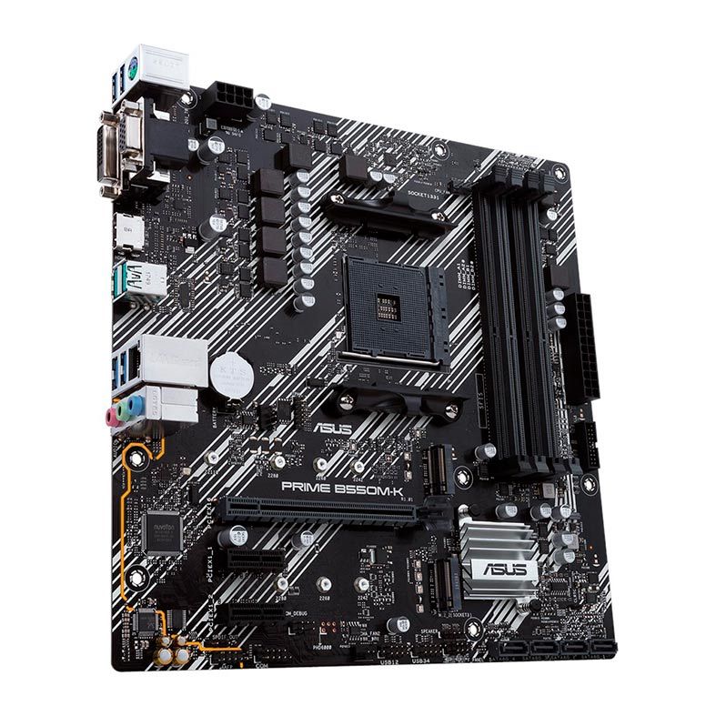 Placa Mae Asus Prime B550M-K DDR4 Socket AM4 Chipset AMD B550