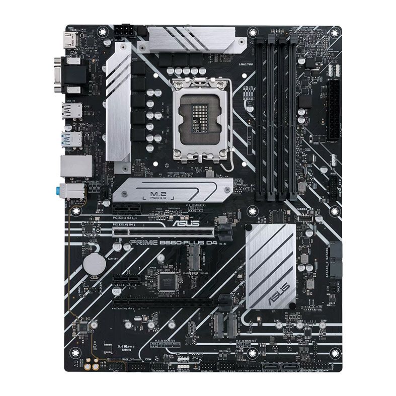 Placa Mae Asus Prime B660-Plus D4, DDR4, Socket LGA1700, ATX, Chipset Intel B660, PRIME-B660-PLUS-D4