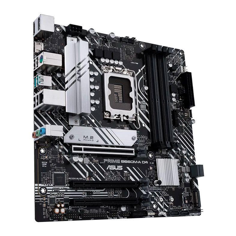 Placa Mae Asus PRIME B660M-A D4, DDR4, LGA 1700, M-ATX, Chipset Intel B660, PRIME-B660M-A-D4