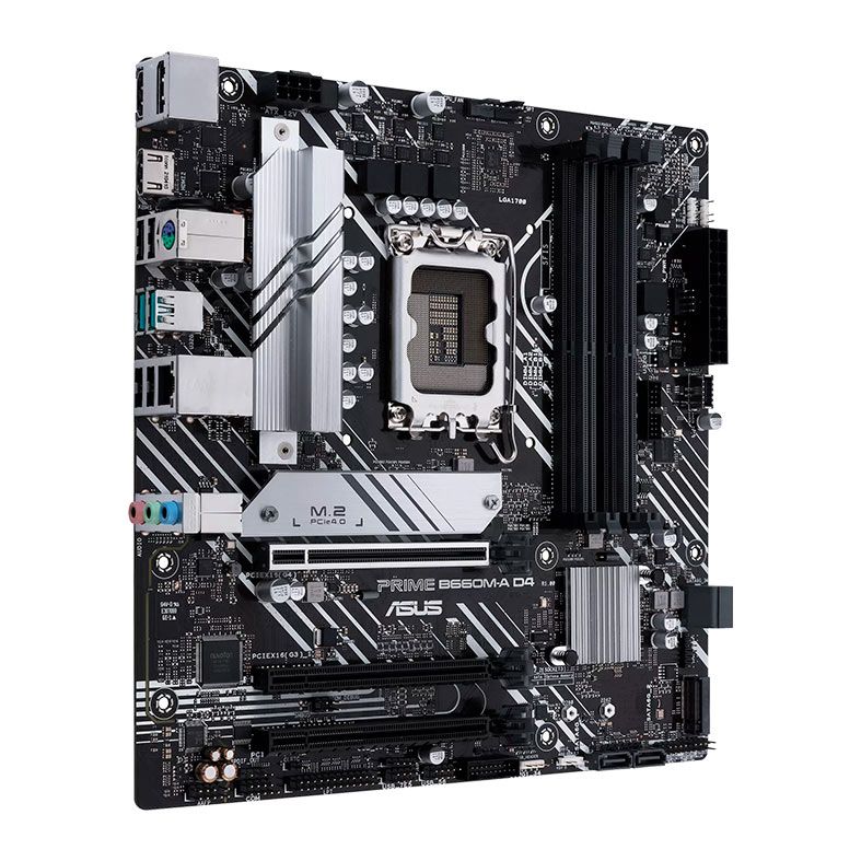 Placa Mae Asus PRIME B660M-A D4, DDR4, LGA 1700, M-ATX, Chipset Intel B660, PRIME-B660M-A-D4