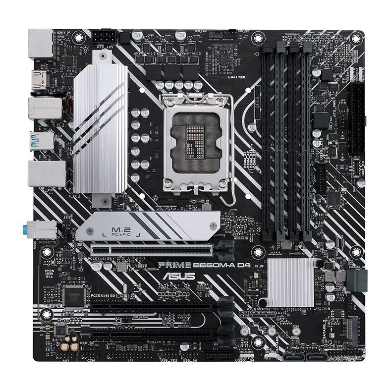 Placa Mae Asus PRIME B660M-A D4, DDR4, LGA 1700, M-ATX, Chipset Intel B660, PRIME-B660M-A-D4