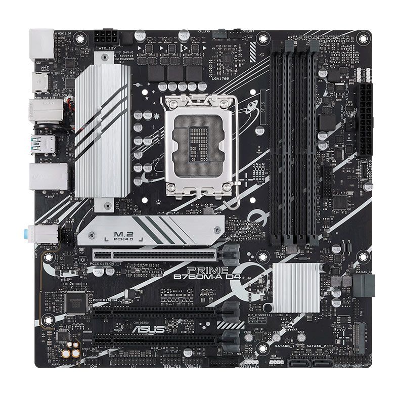 Placa Mae Asus Prime B760M-A D4, DDR4, Socket LGA1700, M-ATX, Chipset Intel B760, PRIME-B760M-A-D4