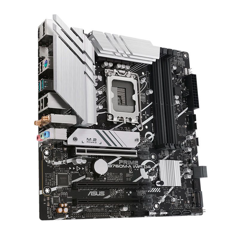 Placa Mae Asus Prime B760M-A WIFI D4, DDR4, Socket LGA1700, M-ATX, Chipset Intel B760, PRIME-B760M-A-WIFI-D4