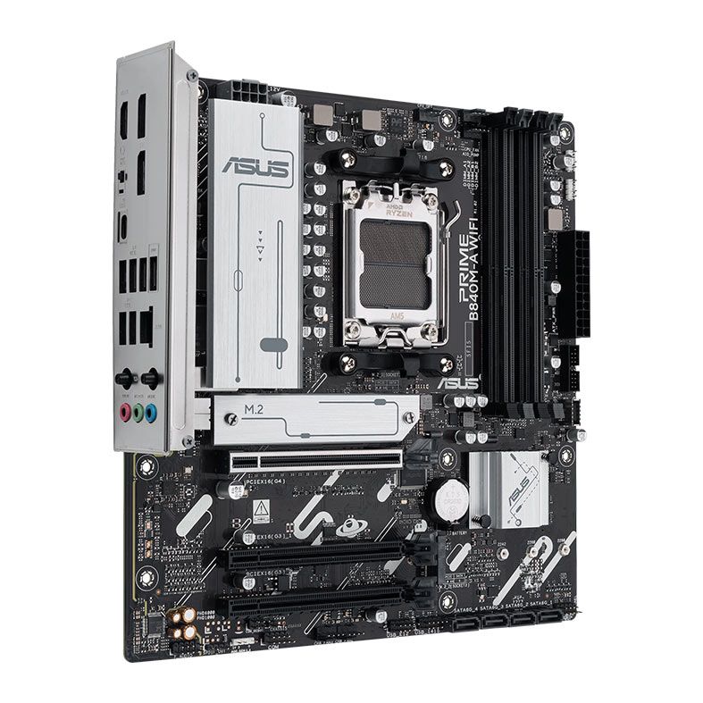 Placa Mae Asus Prime B840M-A WiFi, DDR5, Socket AMD AM5, M-ATX, Chipset AMD B840, PRIME-B840M-A-WIFI