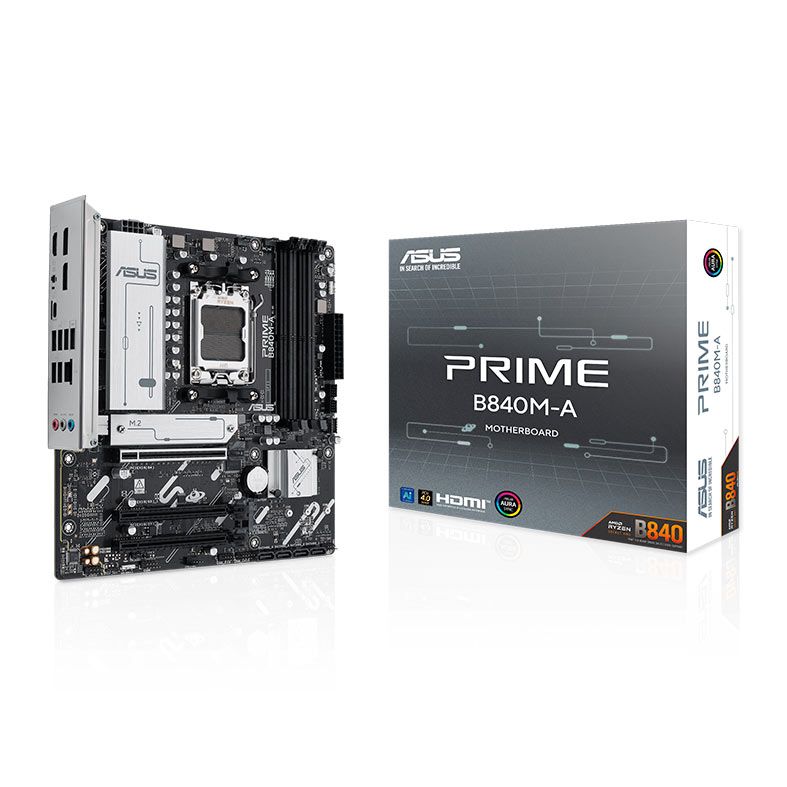 Placa Mae Asus Prime B840M-A, DDR5, Socket AMD AM5, M-ATX, Chipset AMD B840, PRIME-B840M-A