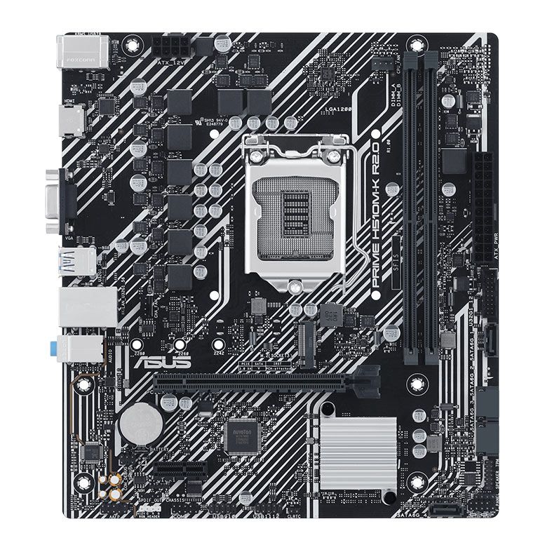 Placa Mae Asus Prime H510M-K R2.0, DDR4, Socket LGA 1200, M-ATX, Chipset Intel H470, PRIME-H510M-K-R2.0