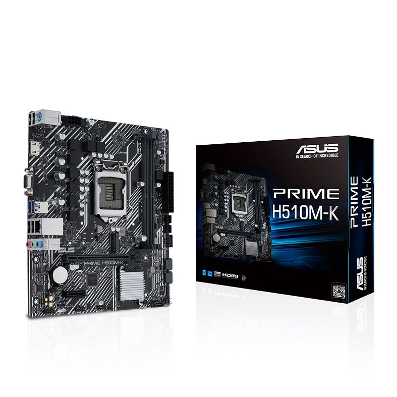 Placa Mae Asus Prime H510M-K, DDR4, Socket LGA 1200, M-ATX, Chipset Intel H510, PRIME-H510M-K