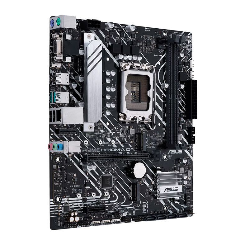 Placa Mae Asus PRIME H610M-A D4, DDR4, LGA 1700, M-ATX, Chipset Intel H610, PRIME-H610M-A-D4