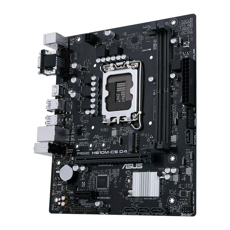 Placa Mae Asus Prime H610M-CS D4, DDR4, LGA1700, M-ATX, Chipset Intel H610, PRIME-H610M-CS-D4