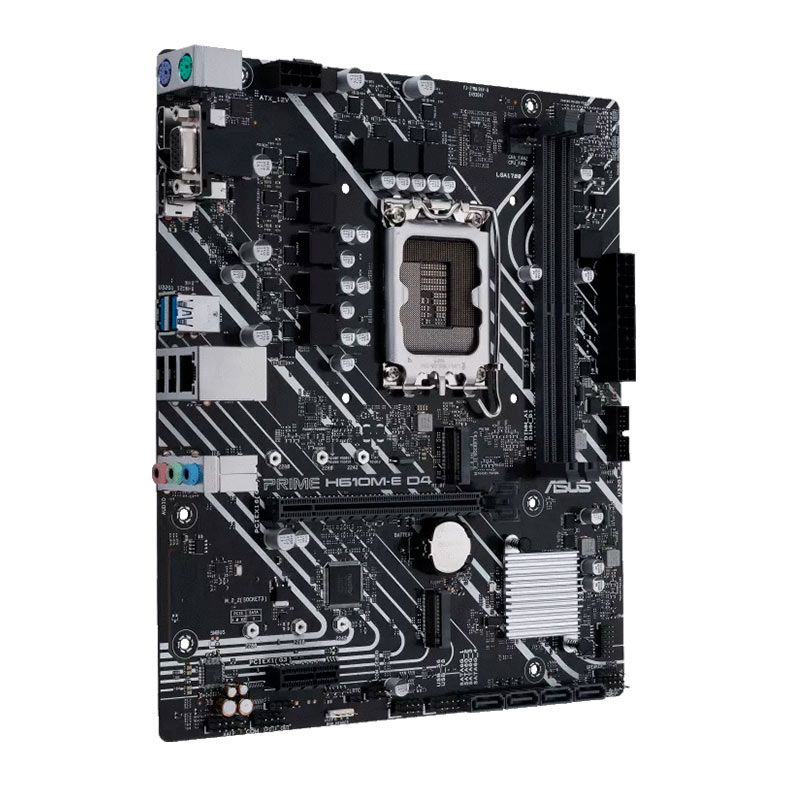 Placa Mae Asus Prime H610M-E D4, DDR4, Socket LGA1700, M-ATX, Chipste Intel H610, PRIME H610M-E D4