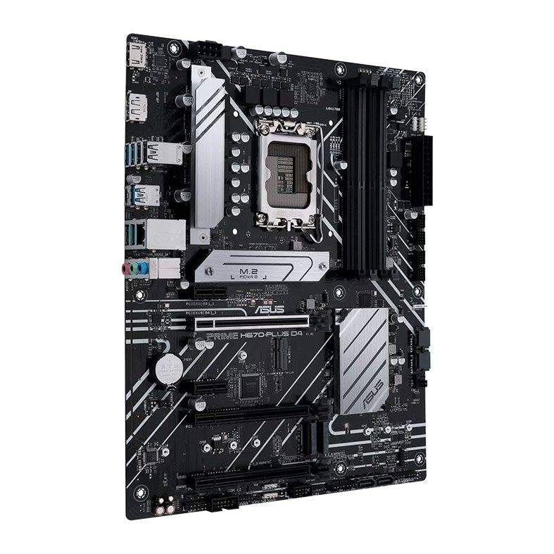 Placa Mae Asus Prime H670-Plus D4, DDR4, Socket LGA1700, ATX, Chipset Intel H670, PRIME H670-PLUS D4
