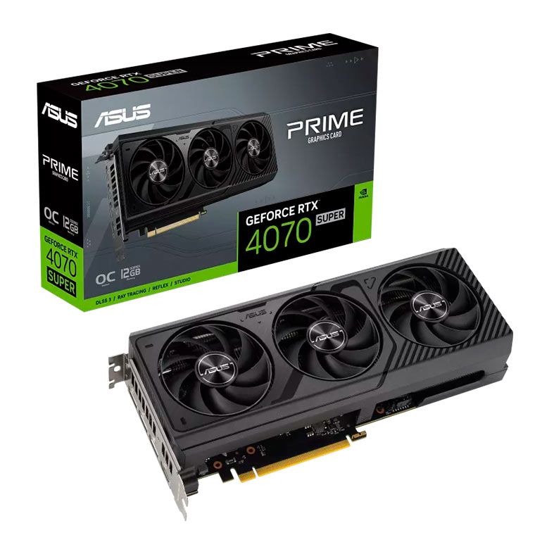 Placa de Video Asus GeForce RTX 4070 Super Prime OC Edition, 12GB, GDDR6X, 192-bit, PRIME-RTX4070S-O12G