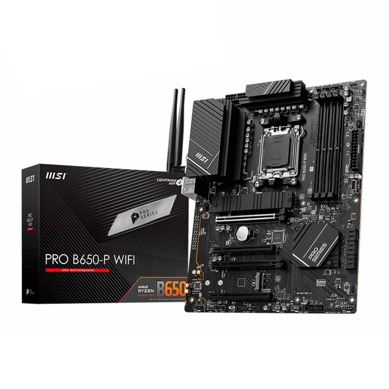Placa Mae Msi Pro B650-P Wifi, DDR5, Socket AM5, Chipset AMD B650, PRO-B650-P-WIFI