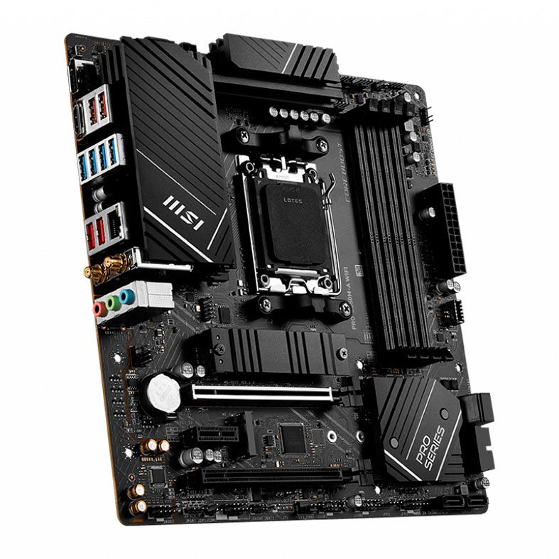 Placa Mae MSI Pro B650M-A Wifi, DDR5, Socket AM5, Chipset AMD B650, PRO-B650M-A-WIFI
