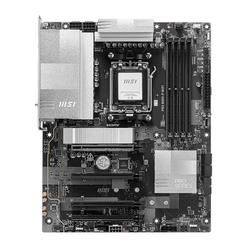 Placa Mae MSI Pro B850-P WiFi, DDR5, Socket AMD AM5, ATX, Chipset AMD B850, PRO-B850-P-WIFI