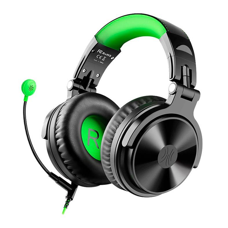 Headset Gamer OneOdio Studio G Preto/Verde, Pro G