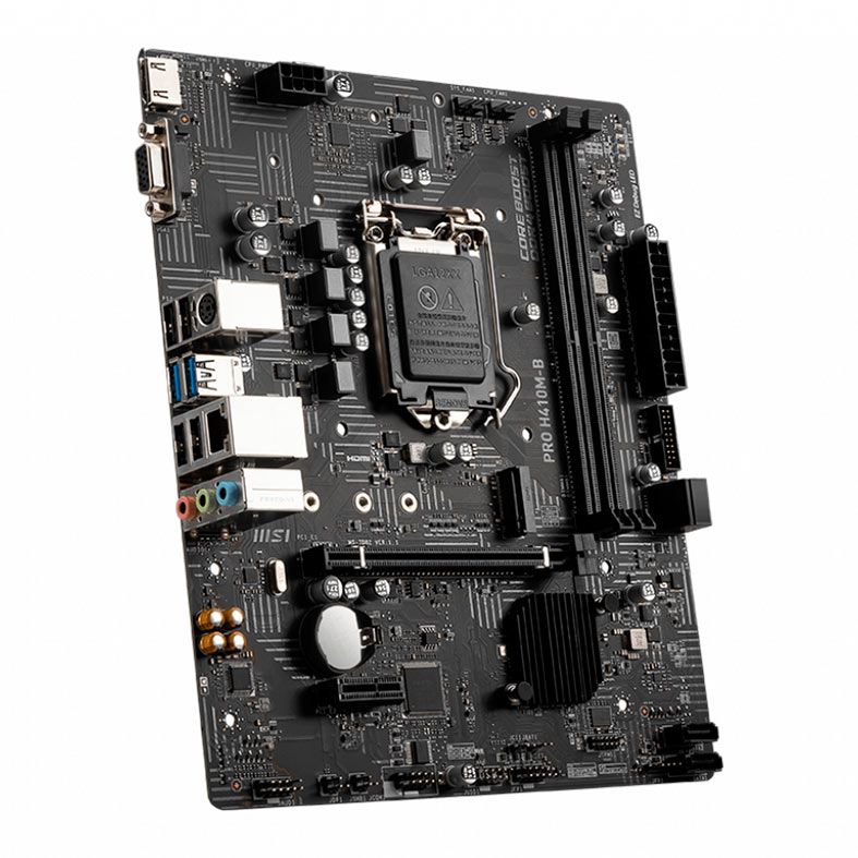 Placa Mae MSI PRO H410M-B, DDR4, Socket LGA1200, M-ATX, Chipset Intel H510, PRO-H410M-B