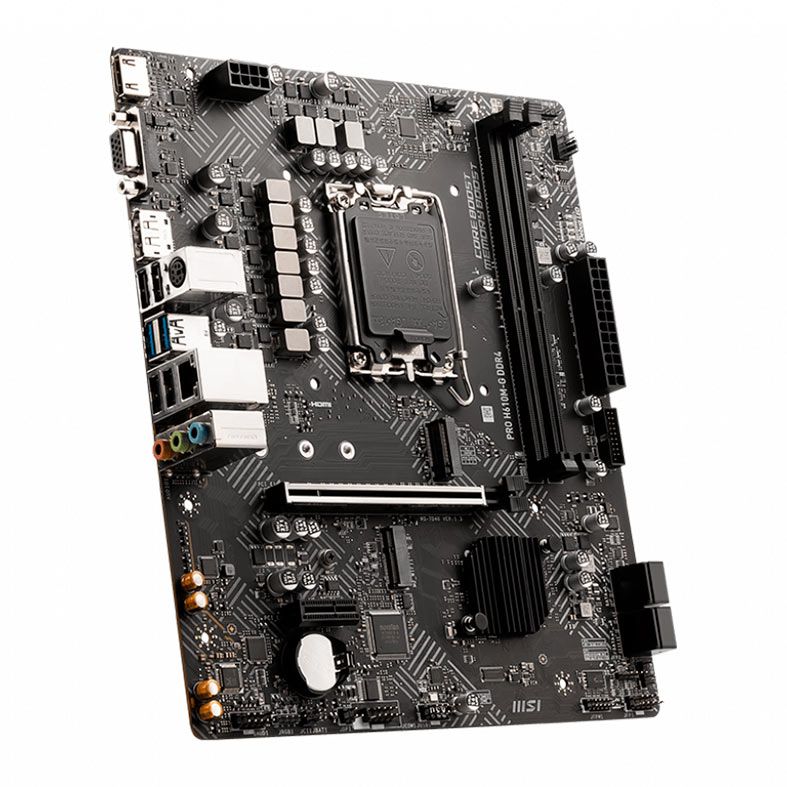 Placa Mae MSI PRO H610M-G, DDR4, Socket LGA 1700, M-ATX, Chipset Intel H610, PRO-H610M-G