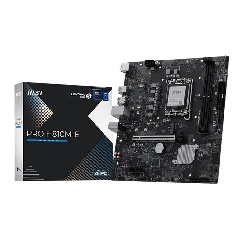 Placa Mae MSI Pro H810M-E, DDR5, LGA 1851, M-ATX, Chipset Intel H810, PRO-H810M-E